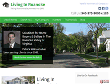 Tablet Screenshot of livinginroanoke.com